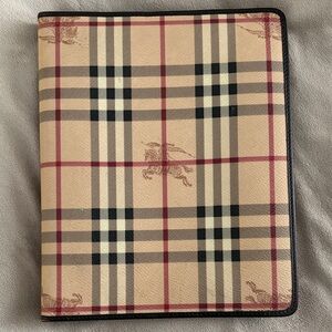 Burberry Haymarket Check logo tablet cover